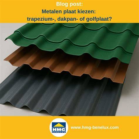 Infographic: Overzicht van trapezium, golf en dakpanplaten
