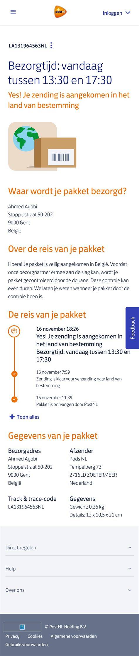 Kaartencollectie en bezorginformatie