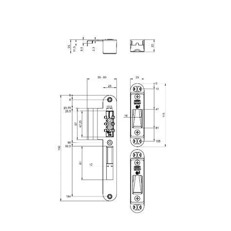 Praktische schematische tekening van een meerpuntssluiting met deksels en sluitkommen