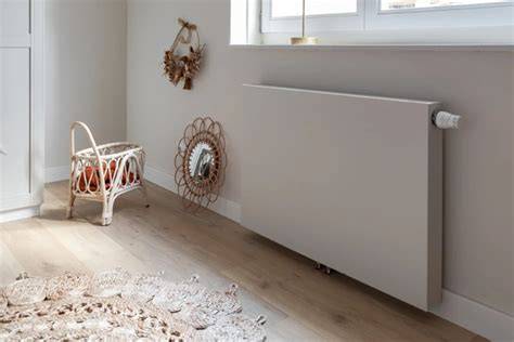Foto: voorbeeld radiatorombouw in dezelfde RAL kleur