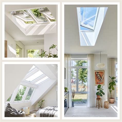 Foto: voorbeeld van een interieur met meerdere Velux dakramen