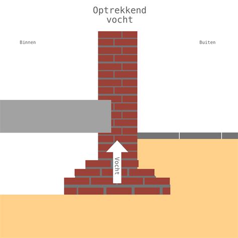 Infographic: oorzaken en factoren van optrekkend vocht