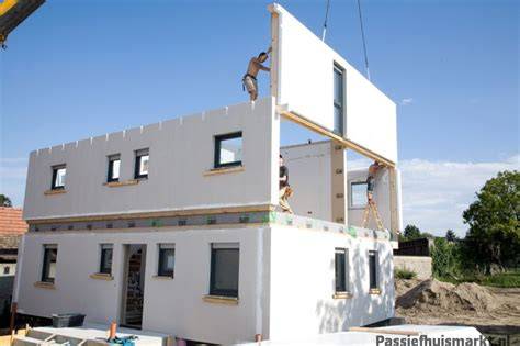 Infographic: Hoe werkt prefabricatie en montage van een prefab woning op de bouwplaats