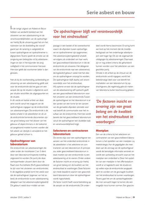Infographic: Veiligheidskader en risicoklassen bij asbestsanering