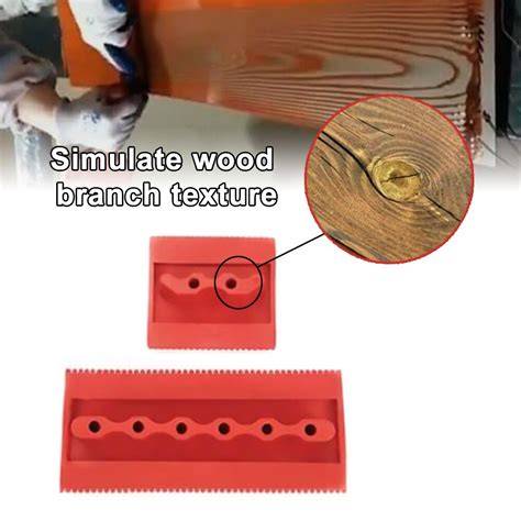 Decoratieve houtnerf demonstratie schema