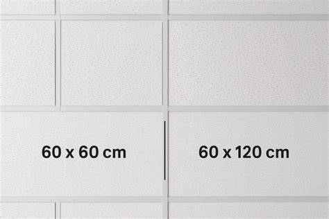 Infografiek: vergelijking 60x60 vs 60x120 plafondplaten