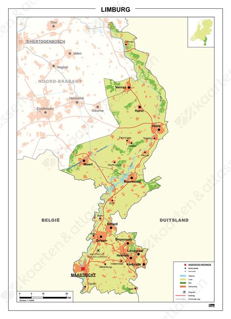 Kaart van subsidies en regelingen in Limburg en Brabant