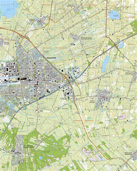 Kaart van de Woonboulevard Drachten en toekomstige nieuwbouwkavel