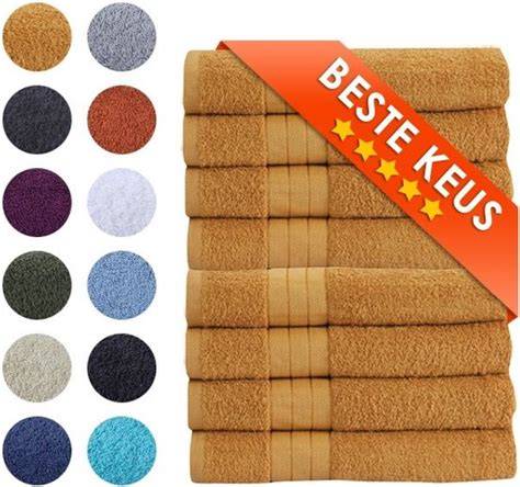 Kleur en formaat handdoeken: overzicht van 50x100, 60x110 en 70x140