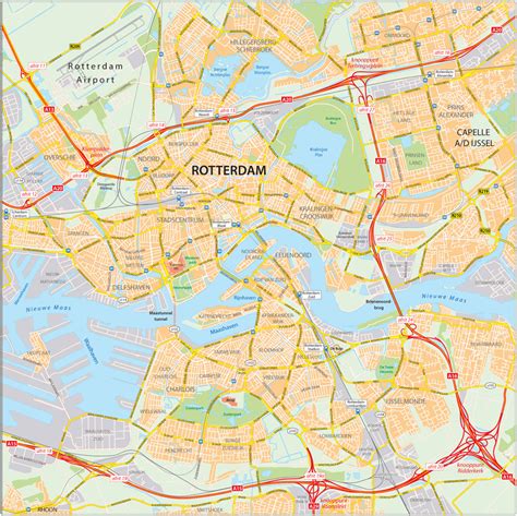 Kaart: Milieupunten en openingsuren in Rotterdam en omgeving