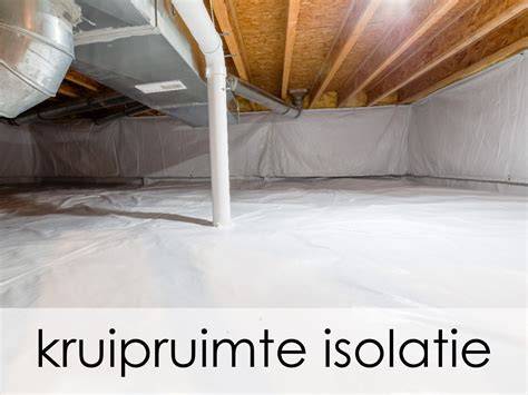 Isolatie afvoerbuizen kruipruimte