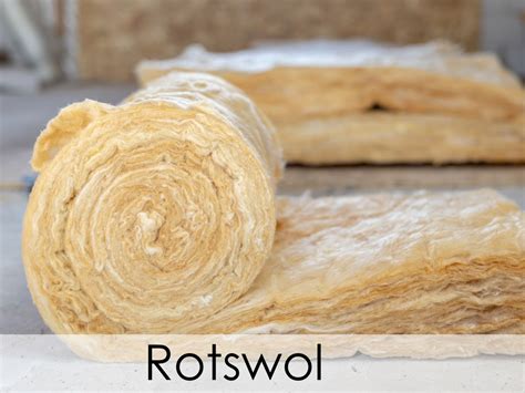 Doorsnede van een rolluikbak met aangebrachte isolatiematerialen (rotswol en XPS)