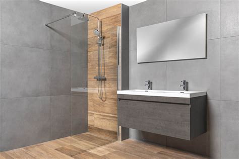 Afbeelding: houtlook tegels badkamer - sfeer en interieur