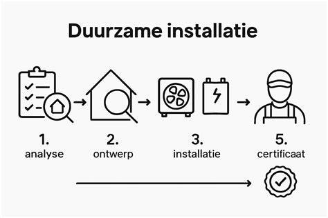 Visueel stappenplan subsidiecheck en installatie