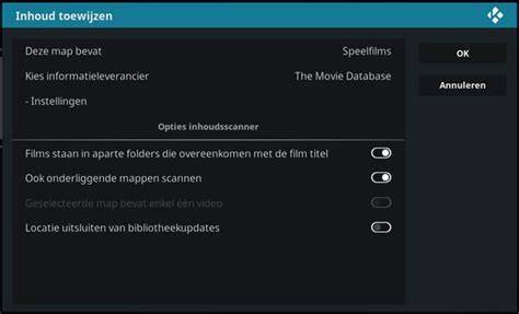 Infographic: Stappenplan voor toevoegen van films aan Kodi-bibliotheek