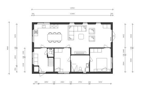 Illustratieve plattegrond en hoogte-ruimtelijke indeling