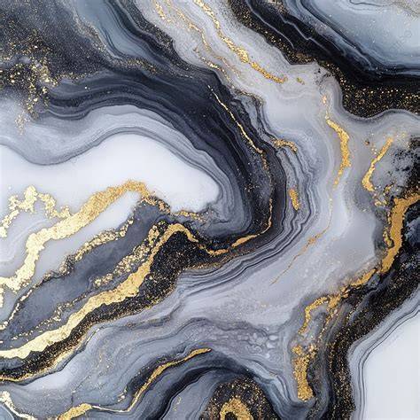 Illustratie: contrast zwart wit met gouden accenten
