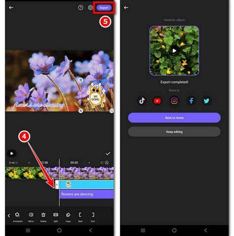 CapCut-interface met bewerkingsopties voor Reels en Verhalen