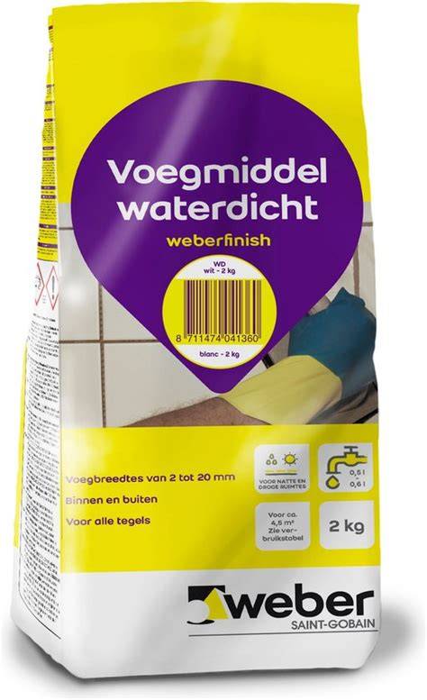 Infographic: Verbruikstabel voegmiddel Weber