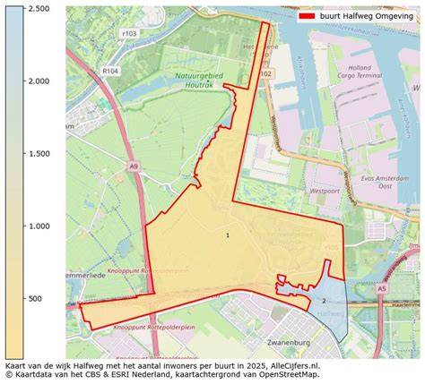 Kaart: regio Halfweg en omgeving waarin KozijnBase actief is