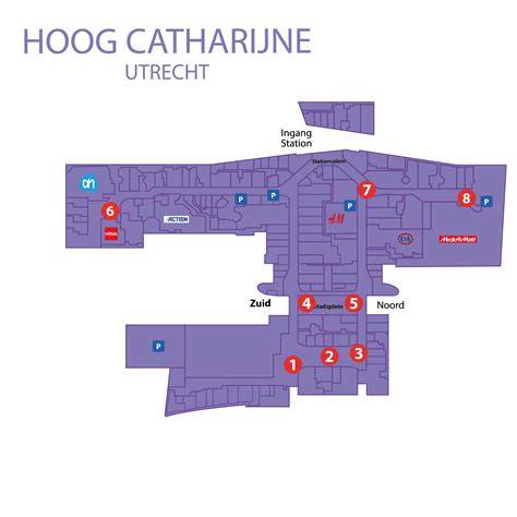 Hoog Catharijne plattegrond en Clarentuin