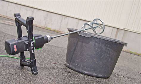 Mortelmixer en speciekuip setup