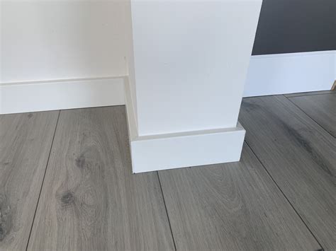 Schema montagemogelijkheden hoogglans witte plinten