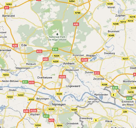 Kaart: Showroom- en servicelocaties in Arnhem en omgeving