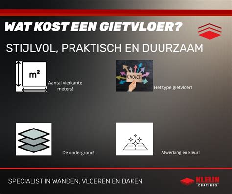 Diagram: factoren die prijs gietvloer bepalen