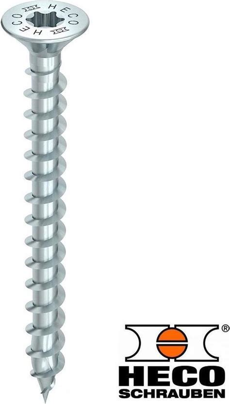 Detail van de schroefdraadgeometrie van HECO-TOPIX®-plus schroeven.