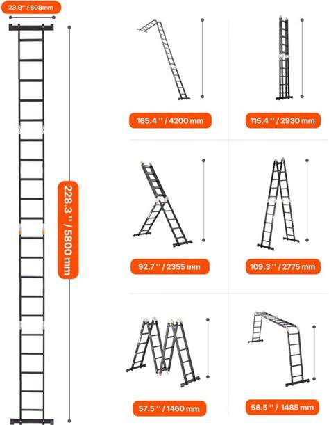 Infographic: 4-op-1-regel en hoekcontrole bij uitschuifladder