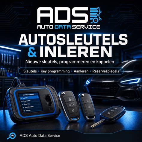Infographic overzicht van autosleutel bijmaken, programmeren en inleren in Nieuwegein en omgeving