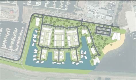 Artistieke impressie van de appartementencomplexen aan het Paterserf