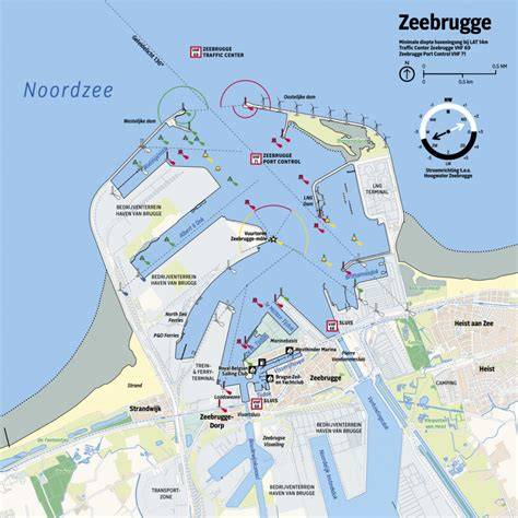 Infographic: Overzicht van Zeebrugge Haven en CSP Zeebrugge schaal