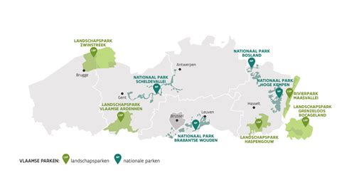 Kaart: nationale focus van renovaties en vernieuwde parken