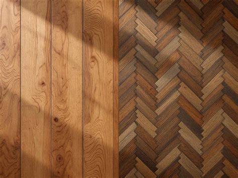 Vergelijking massief hout vs. parket infographic
