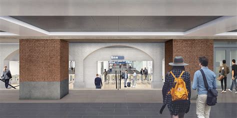 Westelijke reizigerstunnel en Westknoop - visualisatie van ruimtelijke vergroting
