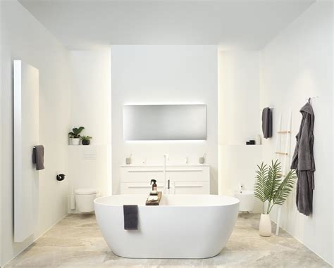 Illustratie van een moderne, functionele badkamer