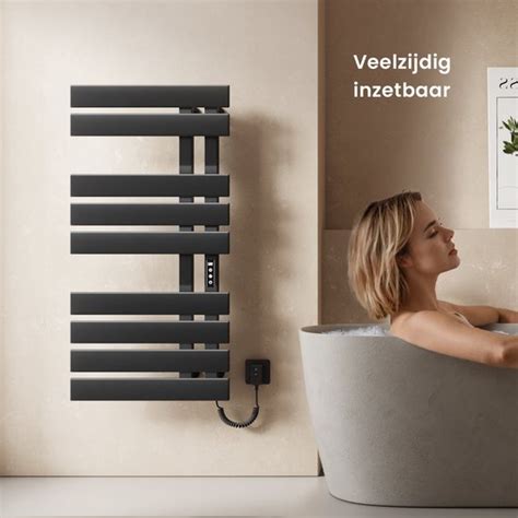 Elektrische handdoekradiator met digitale timer