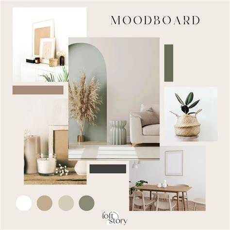 Moodboard: zwarte muren gecombineerd met meubels en accessoires