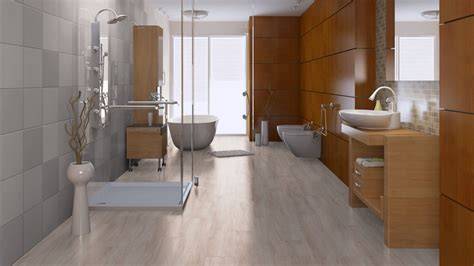PVC vloer badkamer voorbeeld