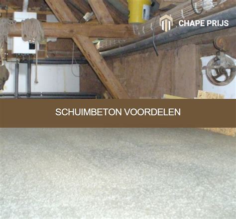 Schematisk overzicht schuimbeton toepassingen