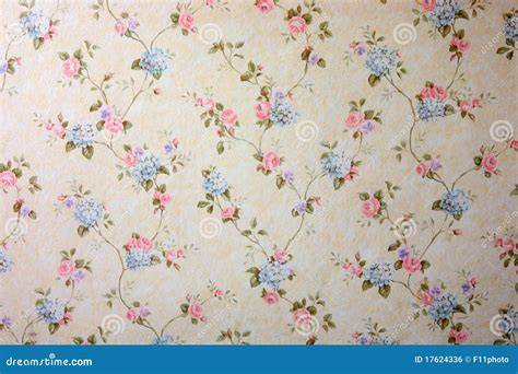 Bloemen behang nostalgie beeld