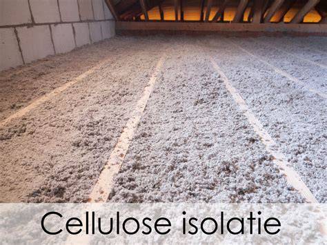Afbeelding van cellulose inblaasisolatie die naadloze vulling toont