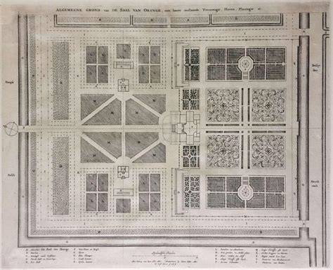Plattegrond van Huis ten Bosch met belangrijkste zalen en toegangspunten