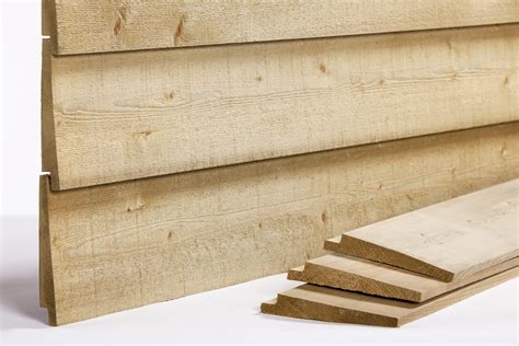Illustratie van Zweeds rabat profiel met overlappende planken en sponning