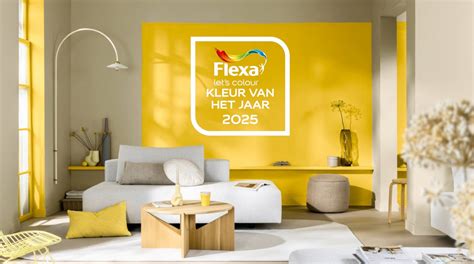Infographic: Kleurpaletten van Flexa 2025-2026 met True Joy, Elegant Mist, Pure Espresso, Mossy Green, en Blues (Slow Swing, Free Groove, Mellow Flow)