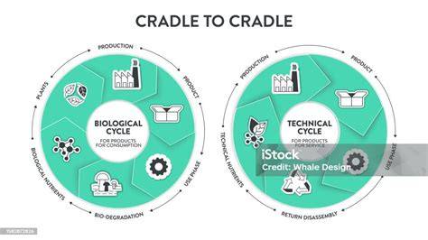 Diagram: Duurzaamheidskykpunten Cradle to Cradle en ECONYL® garens