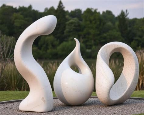 Voorbeeld van een betonnen sculptuur met uitgesneden details