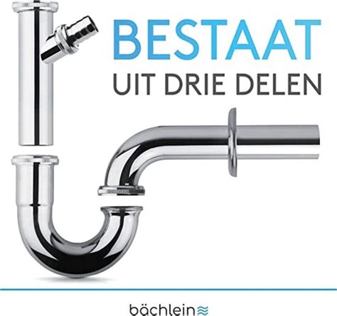 Overzicht van verschillende sifontypes: P-sifon, fles-sifon, buissifon, flexibele sifon